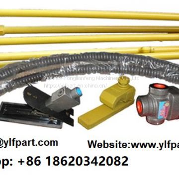 Excavator hammer breaker lines auxiliary piping kits circuit breaker with one way two way foot pedal valves