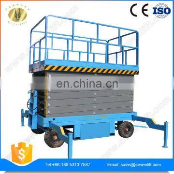 7LSJY Shandong SevenLift 10m 0.8 Ton Hydraulic Scissor Electric Plataformas Elevadoras Detijera Lift Table photo-5