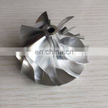 K16 5324-123-2206 49,62/61,98 мм 6+6 лопастей производительность заготовка/фрезерование/алюминий 2618 компрессорное колесо для TTRS 1855-970-0000 photo-2