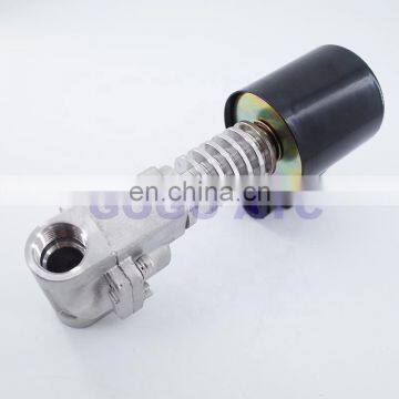 0.5-16bar 2 way normally close steam solenoid valve 300 degree 3/4" Orifice 20mm 24V DC PTFE high temperature stainless steel