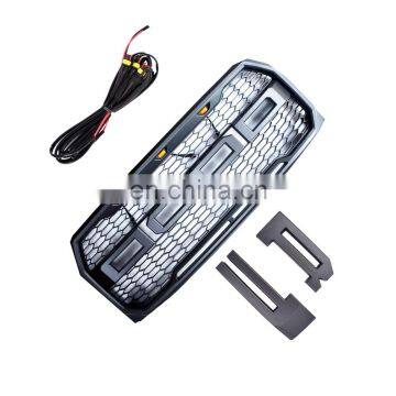 New Front Bumper Grille with LED Letter F R Wire Harness for 15-17 Ford F-150 Raptor