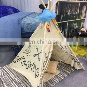 Kid's Foldable Teepee Play Tent Indoor&Outdoor Children Tent Indian tent for Kids