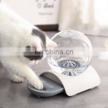 Pet Supplies Transparent Drink Water Bowl Dispenser Bubble Pet Automatic Drink Water Dispenser Cat Dog Food Bowl