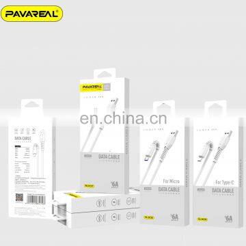 PAVAREAL DC96 6A Сверхбыстрый зарядный и данных кабель для Micro и Type-C в подарочной упаковке photo-6