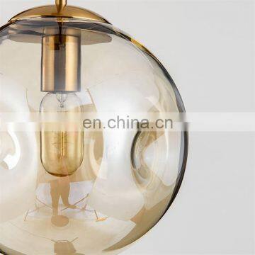 Transparent Glass Ball Decorative Crystal Chandelier Pendant Light photo-5