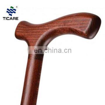 Wooden walking Single leg cane stick aid walker