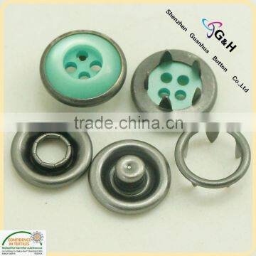 11mm 4 hole pearl pearl snap button