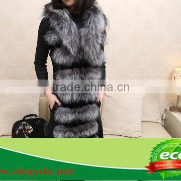 2013 Warm Women Real Rabbit Fur Coat