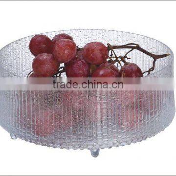 Transparent plastic tray