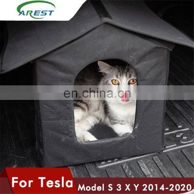 New kennel Travel Dog Car Trunk Cover Folding box For tesla model 3 Pet Carriers Bag Carrying For Cats Dogs For model3 S X