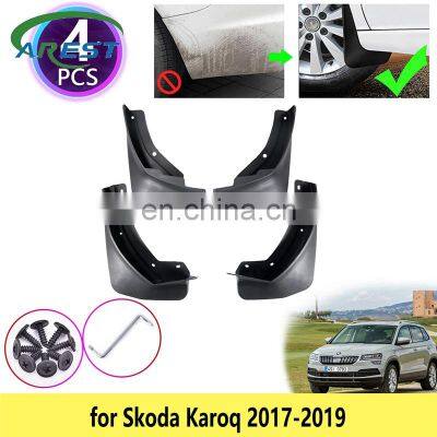 4 штуки для Skoda Karoq 2017, 2018, 2019 годов. Новые брызговики для передних и задних крыльев автомобилей, аксессуары для защиты от грязи