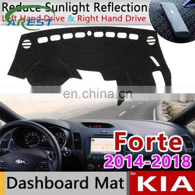 for KIA Forte 2014 2015 2016 2017 2018 YD Anti-Slip Mat Dashboard Cover Sunshade Dashmat Carpet Car Accessories Cerato K3 Vivaro