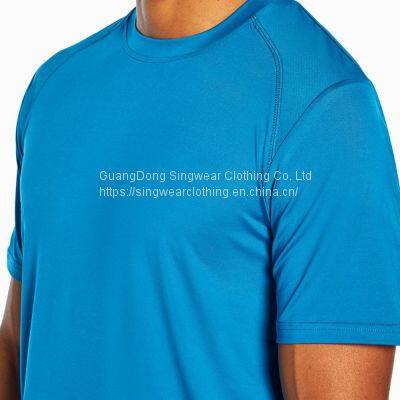 Men's santoni seamless quick dry & wicking crew neck short sleeve running sports tee