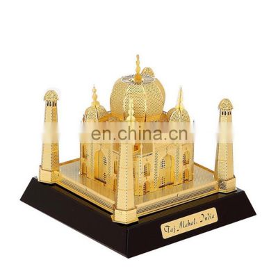 Metal Indian Taj Mahal building model for displaying and gift