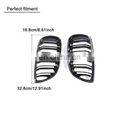 E92 ABS Grill Grille for BMW 328i 335i Coupe 05-08 Glossy Black M Look photo-5