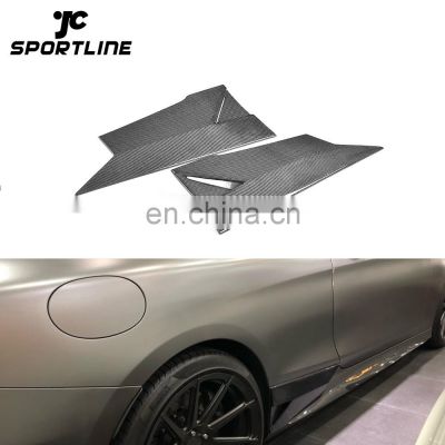 S550 S500 Carbon Side Skirts Vents Trim for Mercedes Benz S-Class C217 Sport Coupe 14-18