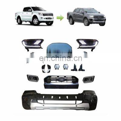 GELING Performance ABS Material Car Body Kit Spare Parts For Ford Ranger T6 Update To T8  Auto Body kit