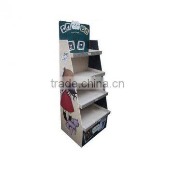 OEM design logo printing cardboard display stand