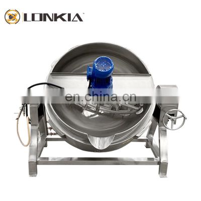 Industrial Electric Jacketed Kettle Food Processing Application Commercial Jacketed Kettle With High Quality