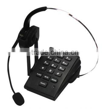 call center dial pad basic headset telephone