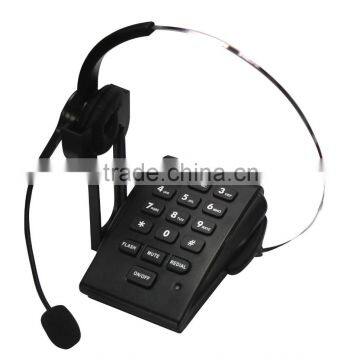 black mini ABS shell telephone call with recorder data wire