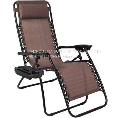 Outdoor Lounge Chair Adjustable Folding Zero Gravity Recliner Chair Lounge photo-2