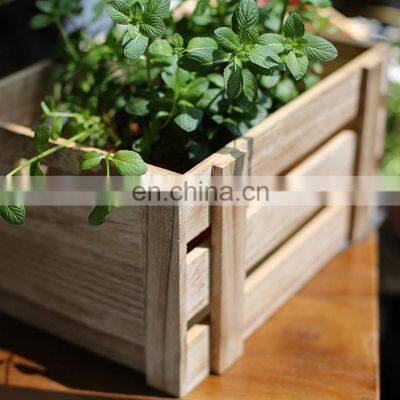Decorative Storage Wooden Crates (Set of 3) Natural Perfect for Gardening Wedding Display Wooden Box photo-2