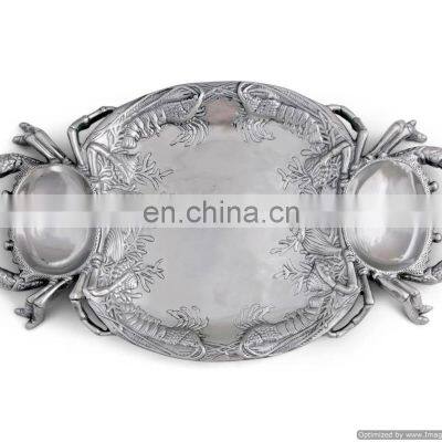 silver designer antique bowl