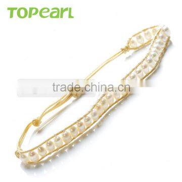 Topearl Jewelry Freshwater Seed Beads Woven Wrap Bracelet CLL171 photo-3