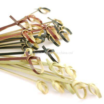 Disposable tableware 120mm Bamboo Knot Skewers Cocktail fruit Picks