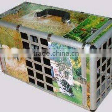 Aluminum black carrying top quality handy pet display cases at affordable price