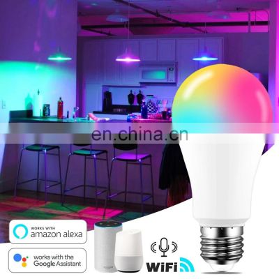 Custom Indoor Rgb 9W 220V E27 B22 Ampolletas Inteligentes Wifi Smart LED Light Bulb