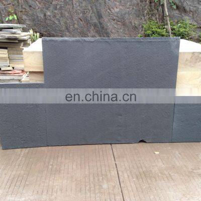 Xinfengrui Exterior Natural Black Sandstone Cladding Wall Tiles photo-4