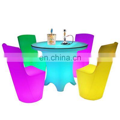 led bar furniture hookah lounge illuminated outdoor beach led furniture table and chair sofa set