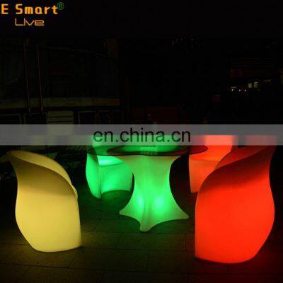 led light up furniture bright color changing outdoor led lighted bar furniture sofa cube seat chair table