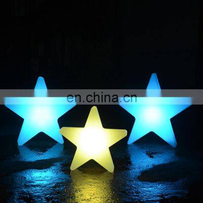 Christmas tree pe /LED sunset lamp Christmas Tree curtain light Five-pointed star shape decorative lighting