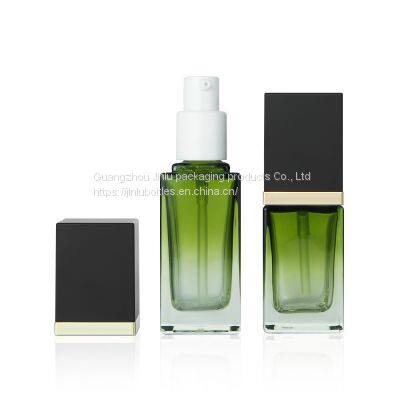 15ml Square Thick Base Liquid Foundation Bottle Spot Skin Care Product Glass Bottle 40ml Square Press Full Cover Lotion Bottle