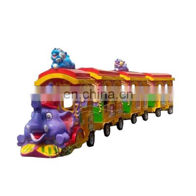 14 seats mini tourist train diesel Trackless Train for sale