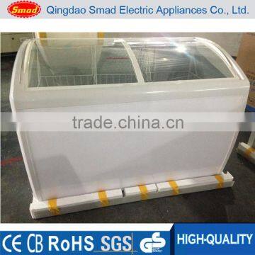 Double Sliding Door Mechanical Control Chest Freezer With Adjustable Thermostat photo-3