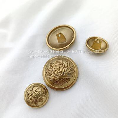 2023 wholesale 15mm  gold  alloy Hand Sewing Button for Clothing