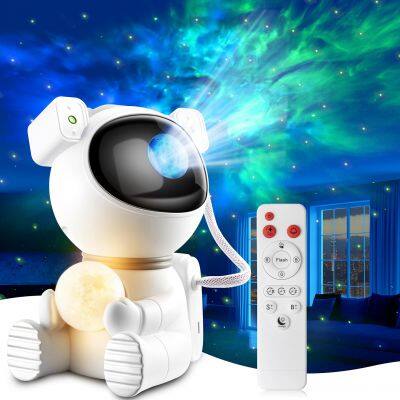 Astronaut Galaxy Projector with Timer and Remote Starry Sky Projector with Moon Lamp LED Nebula Night Light Gifts For Kids