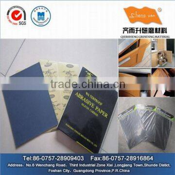 waterproof furniture sandpaper of silicon carbide