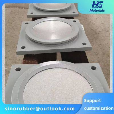 HG004 Bridge circular PTFE plate rubber bearing, rectangular national standard grid bearing, shock-absorbing pad