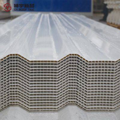 Rainproof Heat Insulation PVC Colonial Roof Tile PVC Plastic Roof Tile High Plant Factory Warehouse Rainproof UPVC Sheet