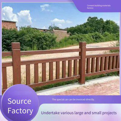 Concrete Imitation Wood Railings, Prefabricated Imitation Stone and Imitation Bark Handrails for Parks and Scenic Areas, Imitation Tree Vine Guardrails for Mountain Climbing Paths photo-2