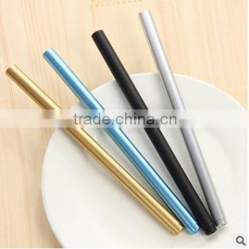 Office stationery wholesale Creative simulation round metal handle Gel