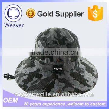 Summer camouflage fisherman hats with string