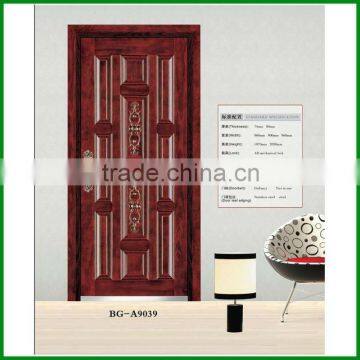 modern steel wood door BG-A9039