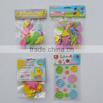 Non toxic eva foam stickers,self adhesive eva foam shapes