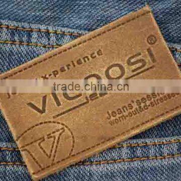China Gold Supplier Top Grade Garment Genuine Leather Patches